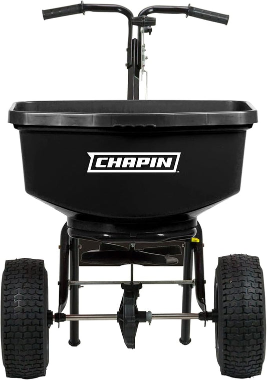 Chapin International 8304C 100-pound Contractor Turf Broadcast Spreader, 1-Pack, Black