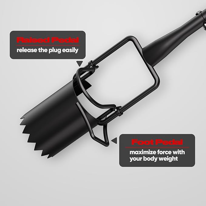 FLORA GUARD Long Handle Bulb Planter Tool, Standing Gardening Bulb Transplanter, Turf Remover Lawn Inserter - for Digging Holes