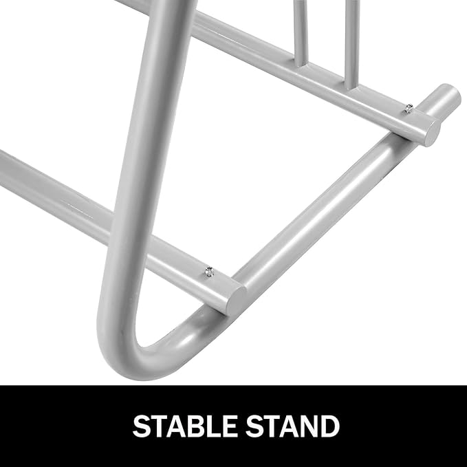 BestEquip 111" Length Floor Bike Rack, 9 Holders All-Steel Grid Bike Rack, Single-Side Storage Stand for Garages Streets Yards