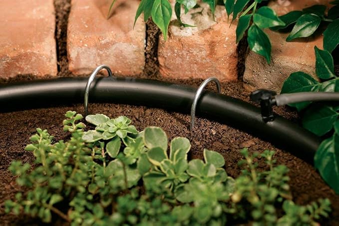 Orbit 61442 5 Pack (50 Total Stakes) Drip Irrigation Tubing Stakes - 1/2 Inch, 5/8 Inch Tube…