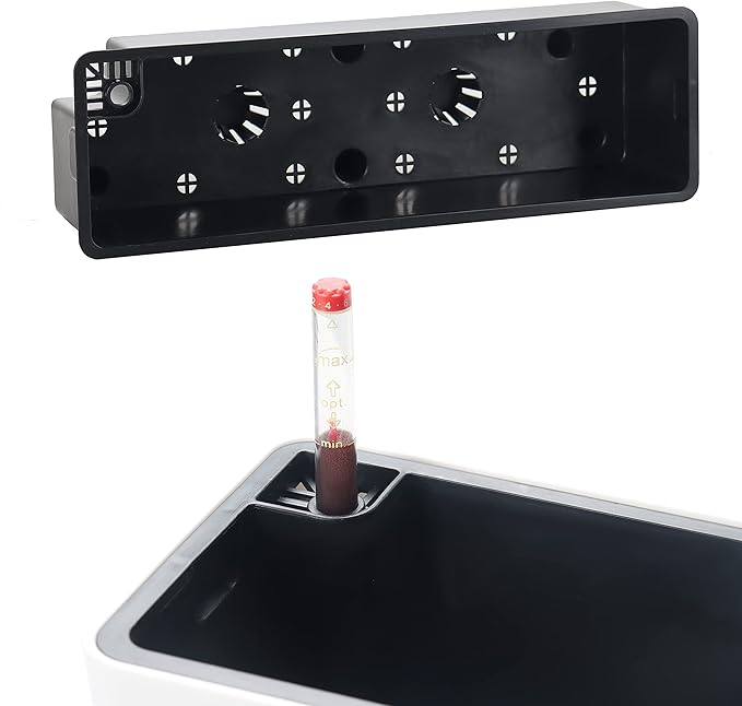 GardenBasix Elongated Self Watering Planter Pots Window Box 5.5 x 16 inch Indoor Home Garden Modern Decorative Planter Pot for All House Plants Flowers Herbs (White,1-Pack)