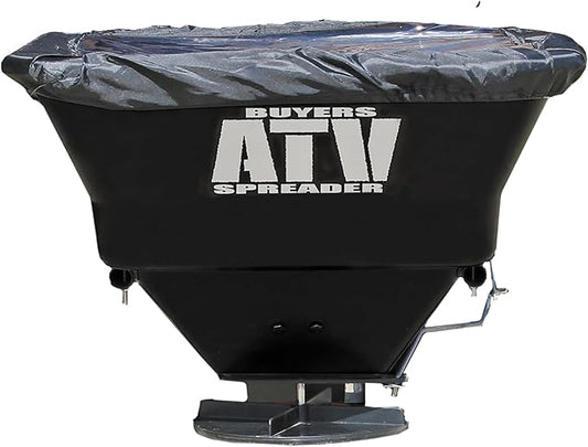 Buyers Products ATVS100 ATV All-Purpose Broadcast Spreader 100 lbs. Capacity with Rain Cover , Black