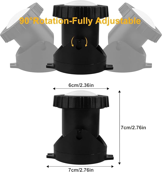 RGB Pond Lights, Underwater LED RGB Colored Fountain Lights IP68 Waterproof Spotlight Timing Adjustable Submersible Spot Lights for Fish Pond Garden Waterfall (Set of 8)