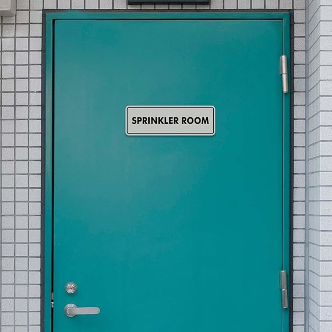 Signs ByLITA Standard Sprinkler Room Sign (Red) - Large