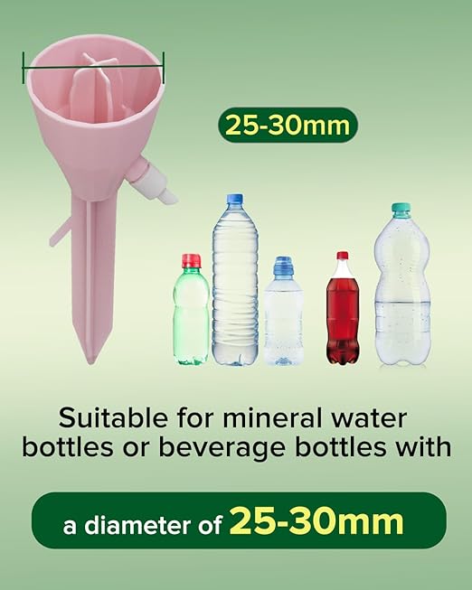 12 Packs Self Watering Planter Drip, Automatic Drip Irrigation Stakes with Adjustable Valve, Adjustable Water Flow System, Self Watering Planter Insert Devices for Indoor and Outdoor Plants