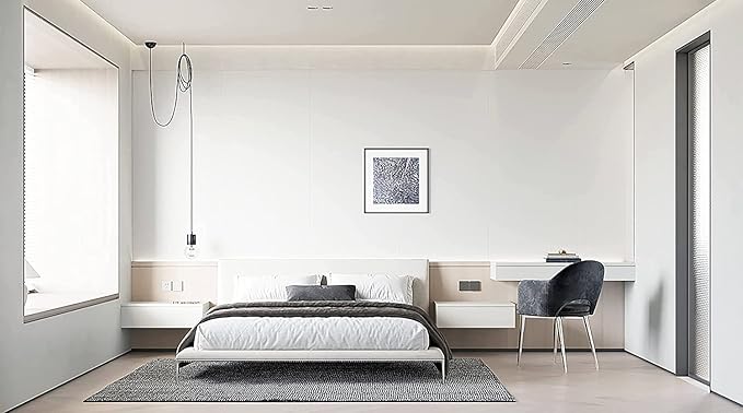 Dimoon 118''x23.6'' White Skin Peel and Stick Wallpaper Contact Paper Modern Self Adhesive Wall Paper Removable Renter Friendly Textured Solid Color Cabinet Vinyl Roll (118''x23.6'',White Skin)