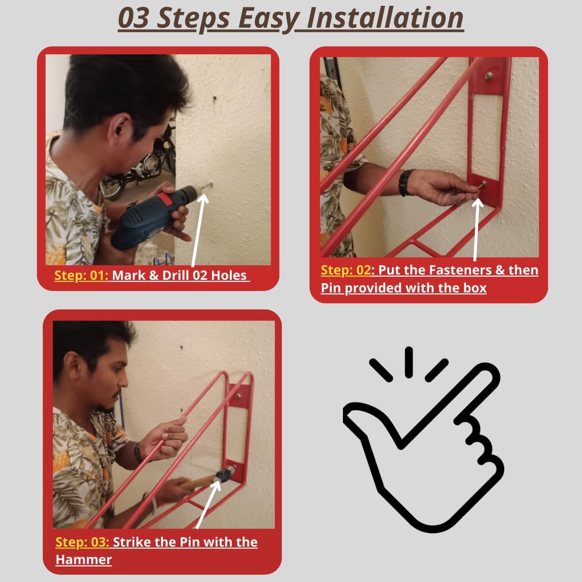 Bike Wall Mount Vertical Bike Hanger for Home Space Saving Rack Storage Mount for Garage or Home Bicycle Holder for Mountain Bikes Road Bikes Holds up to 77lbs Blue,Pack of 2