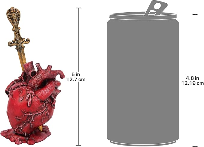 Design Toscano Edgar Allen Poe s Tell-Tale Heart Statue 5 Inch