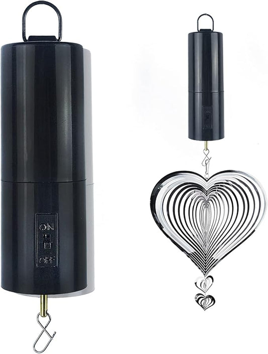 Wind Spinner Motor Hanging Display Motor Battery Operated 20 RPM Rotating Motor Multi-Purposes for Wind Spinner Mobile Yard Decor Hanging Ornaments Outdoor Sculptures-Medium Speed