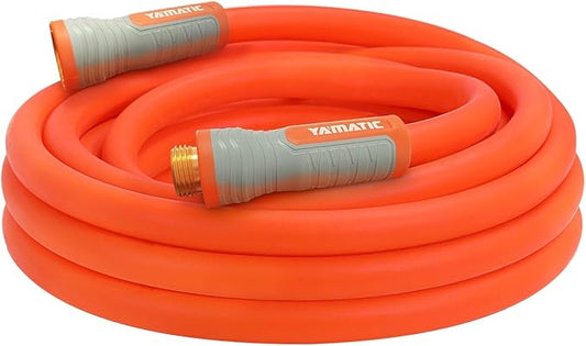 YAMATIC Heavy Duty Garden Hose 5/8 in x 20 ft with Swivel Fitting, Super Flexible Water Hose, All-weather, Lightweight, Burst 600 PSI