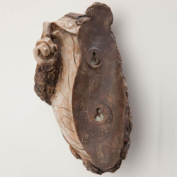 Bits and Pieces – Keep Quiet Frog Tree Peeker - Yard Decorations - Adorable Tree Sculpture - Garden Decoration - Garden Peeker Tree-Hugger Yard Art