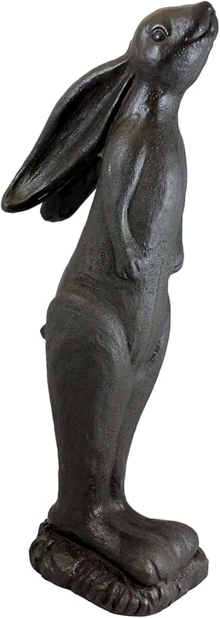 Emsco Group 92550 29" Whimsical Rabbit Garden Statue, Bronze