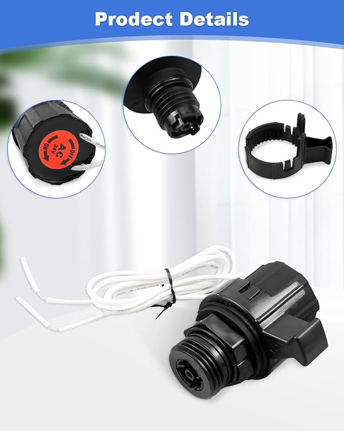 2Pack Solenoid Repair Kit Fit for HydroRain Rain Bird Sprinkler System PEB PGA EFB-CP BPE BPES and GB Valves Replacement Solenoid 236239 Efficient Water Control