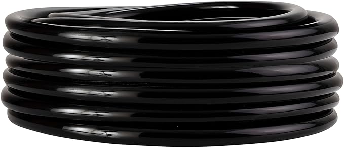 Alpine Corporation 100' PVC Tubing with 5/8" Inside Diameter for Ponds and Fountains, Black