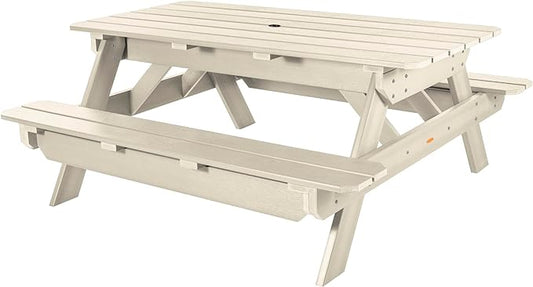 highwood Hometown Picnic Table, 6 Foot, Whitewash