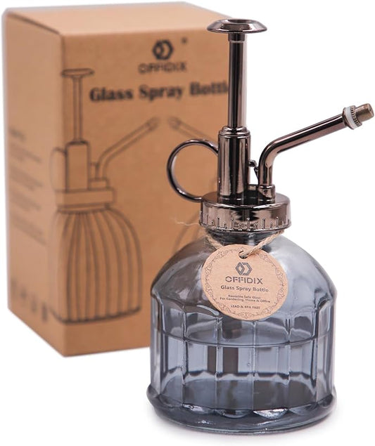 OFFIDIX Glass Plant Spray Bottle Plants Mister for Inside Small Watering Can for Indoor House Vintage Plant Spritzer Succulent Watering Sprayer Bottle