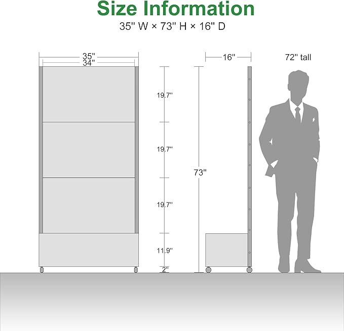 Casaphoria Metal Raised Garden Bed with Trellis and Wheels, 72"x35"x16" Planter Box for Climbing Plants, Vegetables & Vines, Features Drainage Holes and Privacy Screen (Black-Spring)