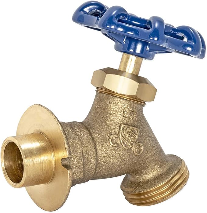 Eastman Brass Irrigation Sillcock Valve, 1/2 Inch Sweat x 1/2 inch MHT Connection, Brass Plumbing Fitting, 20222