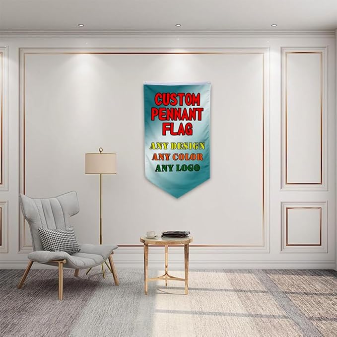 Customizable Games Funny Family Personalized Swallowtail flag Garden house banner Decor Double Stitched Polyester with Brass Grommets (Pennant, 30x50in)