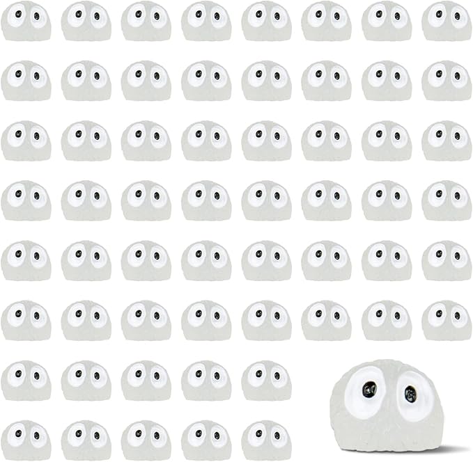 Glow in The Dark Tree Elves Fairy 60Pcs Mini Resin Elf Fairy Garden Accessories Little Briquettes Elves Miniature Figurines, Micro Landscape Gnomes Dollhouse Ornament Potted Plants Decorations