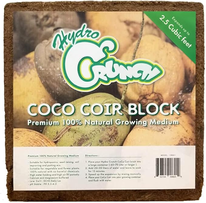 Supreme Horticulture Coarse Grade Perlite and Hydro Crunch Coco Coir Growing Media