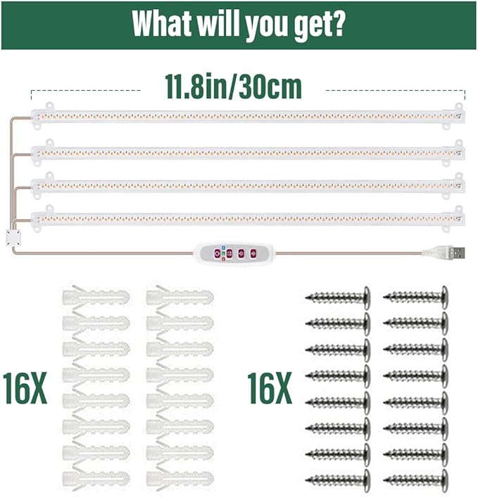 5-Tier Plant Stand with Grow Lights - Seed Starting Kit Germination Tray Full Spectrum Sunlike Plant Light for Indoor Plants, Greenhouse, Succulents, Seedlings
