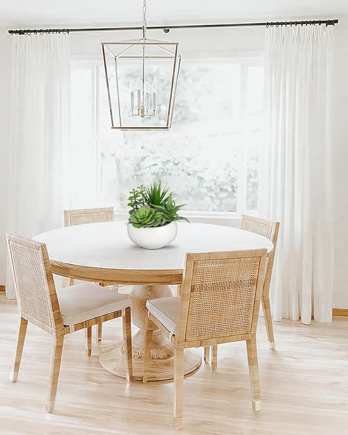 Fake Plants Artificial Succulents in Pots Faux Succulent Arrangement Potted Plant with White Ceramic Pot for Home Decor Modern Office Desk Bathroom Shelf Living Room Indoor Decoration