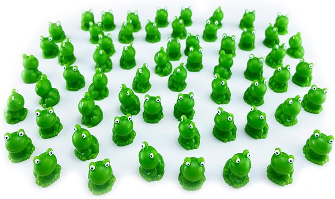 200 Pcs Mini Frog Figurines Mini Resin Frogs Mini Garden Frog Green Frog Figurines for Fairy Home Garden Decor…