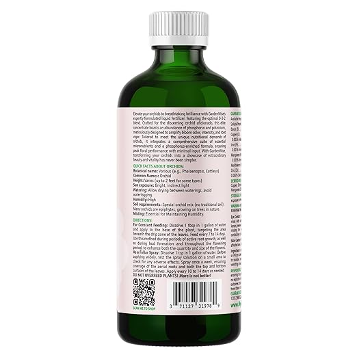 0-3-2 Giant Bloom: Orchid Bloom Enhancer - Orchid Bloom Booster - Orchid Food Fertilizer Concentrate - Chelated Nutrients for Healthy Flower & Reblooms (8 OZ)