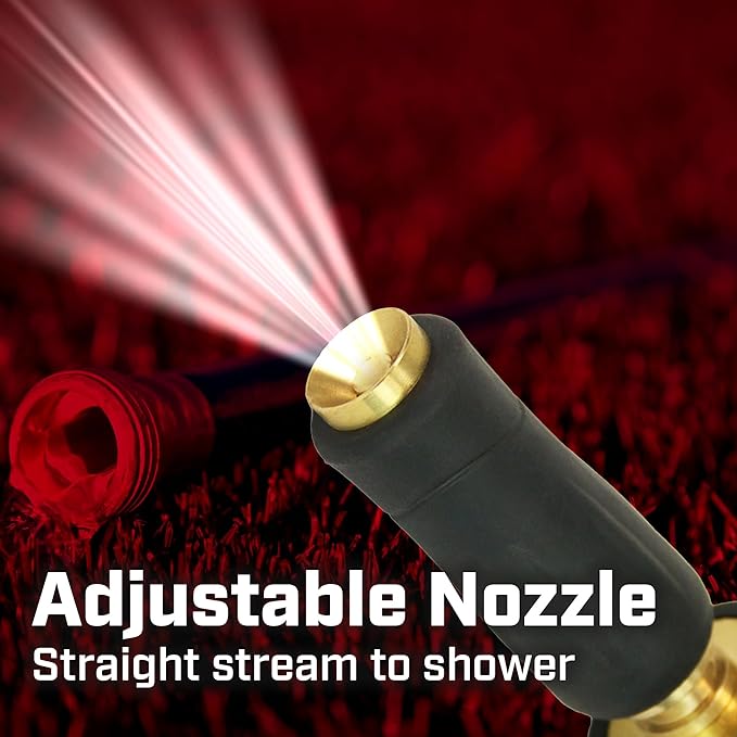 Chapin 6-9472: High Pressure 3.5-inch Brass Twist Hose Nozzle, Heavy-Duty Adjustable Garden Hose Nozzle, Gardening, Watering and Irrigation, Outdoor Cleaning, Black