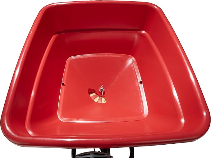 EarthWay Products T150 150lb Towable Broadcast Fertilizer Spreader, Seed Spreader, Pull Behind Aerator/Seeder for Garden Tractor, Easy Flow Control, Adjustable, Non-Skid Tires