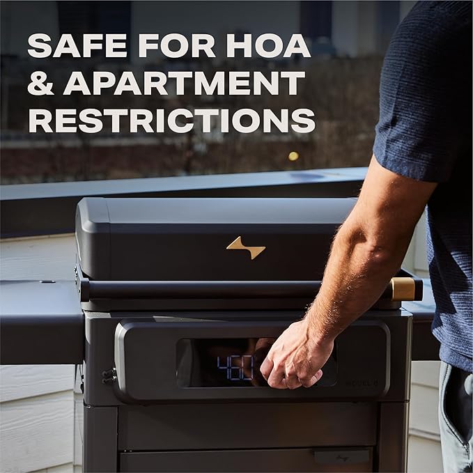 Current® Model G Griddle, Smart Electric Outdoor Flat Top BBQ Grill with 200°F to 600°F Range for Searing & Roasting, Digital Precision, Apartment-Friendly & Weather-Resistant