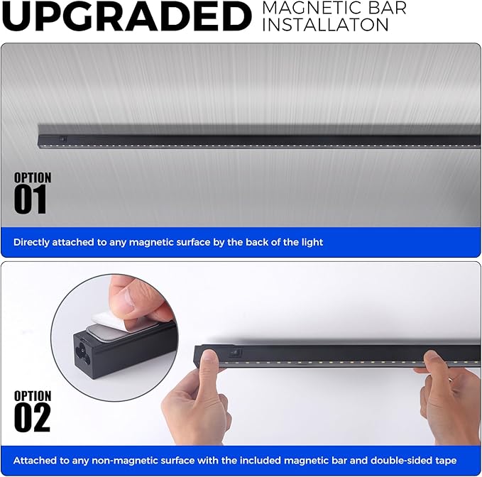 Barrina T5 Plant Lights for Indoor Growing, 4FT 160W (8 X 20W) Led Grow Light with Magnetic Design, Full Spectrum Grow Light Strip with Black Cover, Plug and Play, 5000K, 8 Packs