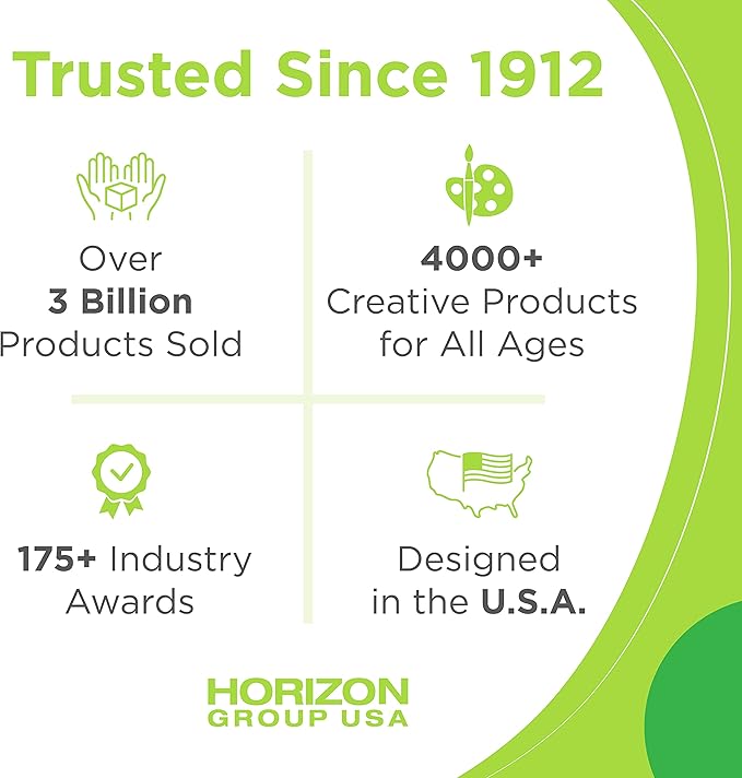 Creative Roots Paint Your Own Unicorn by Horizon Group USA, DIY Unicorn Coloring Kit, Includes 6 Paint Pots & Paint Brush, Multicolor