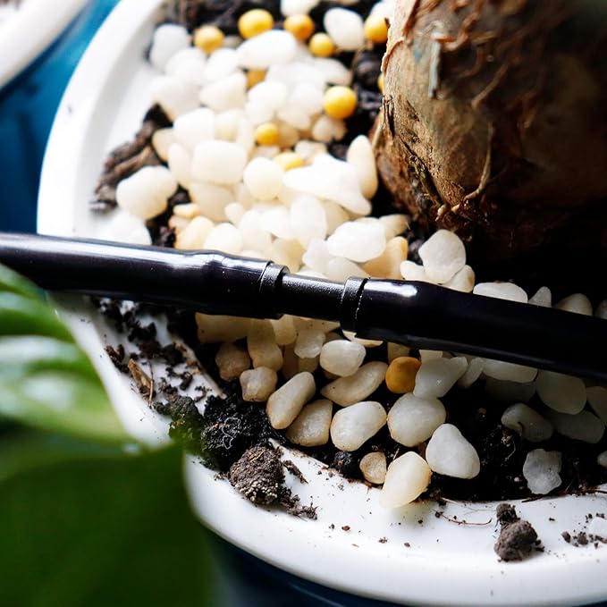 1/4 inch Blank Distribution Tubing Drip Irrigation Hose,100ft Soft Watering Tube for Small Lawn Garden Irrigation System