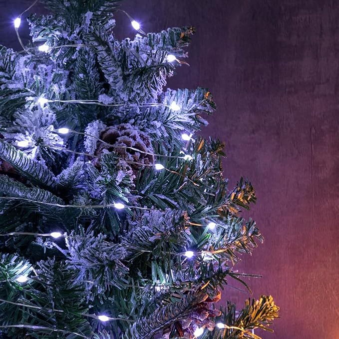 Fairy Lights Plug in,66FT 200 LEDs Waterproof Led String Lights,Twinkle Light with 8 Modes Remote for Outdoor Indoor Christmas Wedding Birthday Garden Party Decorations,Cool White