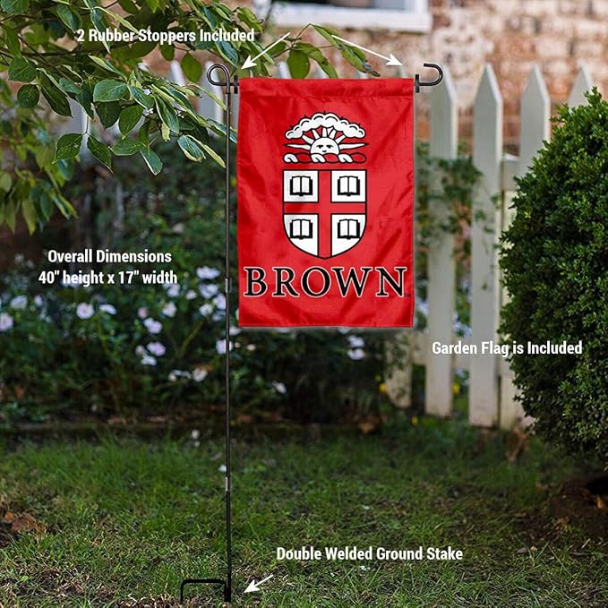 College Flags & Banners Co. Brown Bears Garden Flag with Stand Holder