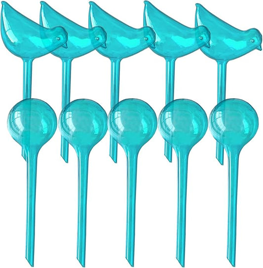 Plant Self Watering Globes - 10pcs Flower Self Watering Planter Insert, Plastic Self Watering Bulbs Auto for Plants, Garden Water Device Drippers System for Travel Business Trip Plant Self-Watering