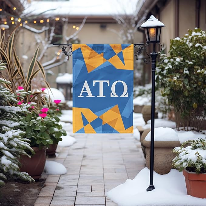 Alpha Tau Omega Licensed Flag Garden 12x19 inches Flag Banner Yard Decor Outdoor Decoration (Alpha Tau Omega #7)