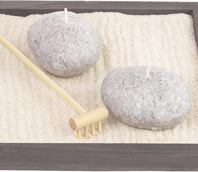 EXCEART 32 Pcs Mini Zen Garden Accessories - Sand & Rock Rake, Wood & Moss Rakes, Sandbox Tools, Bamboo Child Meditation Accessory