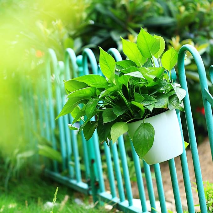 8 Packs 5" Plastic Self Watering Pots Wall Hanging Planters Wall Mounted Wicking Flower Pots for Indoor and Outdoor African Violet, Ocean Spider Plant, Orchid, White