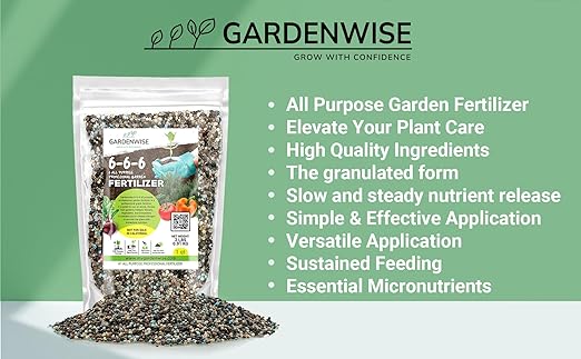 6-6-6 All-Purpose Professional Plant Food Fertilizer; Ideal for Winter Care & Spring Feeding, Perfect Balanced NPK for Indoor and Outdoor Plants (20 QUARTS)