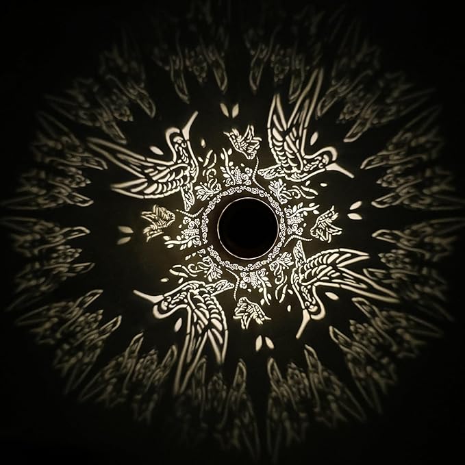 2Pack Hummingbird Solar Lanterns Outdoor Hanging Waterproof Hummingbird Garden Decor Christmas Gifts for Women Mom Grandma Metal Solar Lights Decoration Outside for Yard, Patio,Pathway Landscape