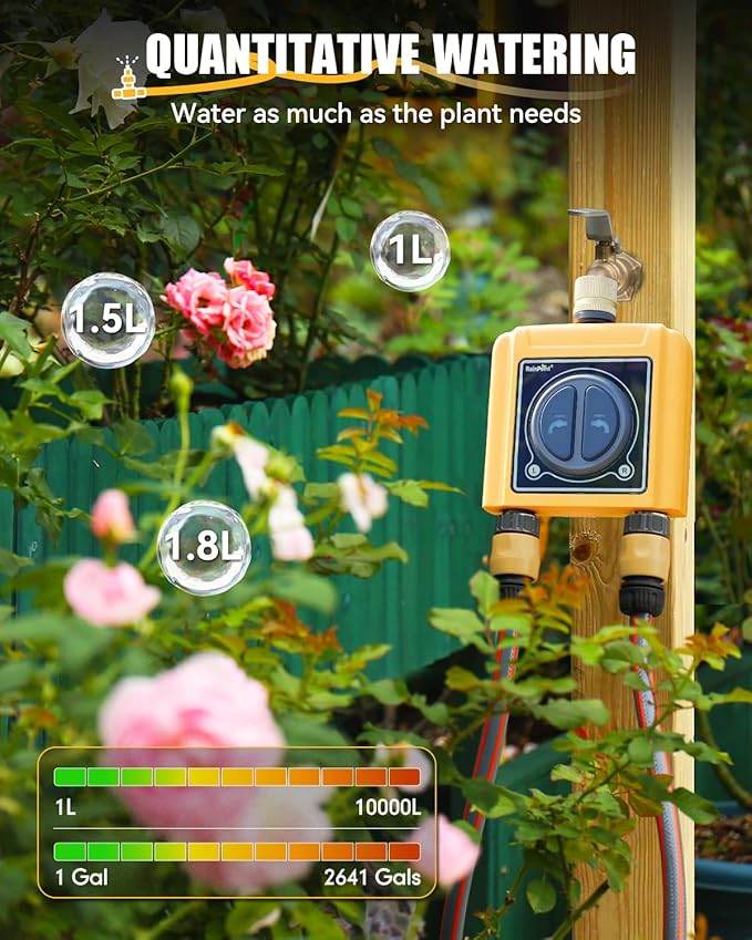 RAINPOINT WiFi Water Timer with Brass Inlet & Outlet.Only WiFi Sprinkler Timer, No WiFi Hub.Must Use with 2.4Ghz WiFi and TWG004WRF WiFi Hub (Lot Number After 202108)