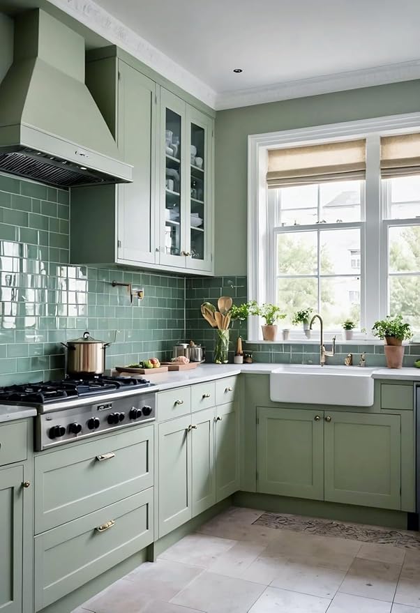 Dimoon 118''x23.6'' Green Peel and Stick Wallpaper Contact Paper Modern Self Adhesive Wall Paper Removable Renter Friendly Textured Solid Color Shelf Cabinet Vinyl Roll (118''x23.6'',Light Green)