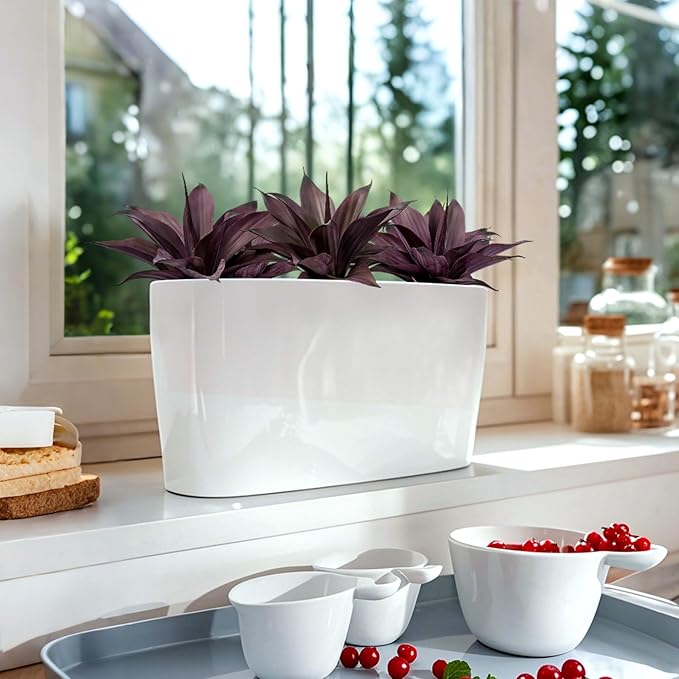 Fake Plants Artificial Agave Plants Indoor，UV Resistant Fake Agave Planters Outdoor Decorating Artificial Plants for Outdoors Decor Agave (2Pack,12.6'Purple) Spring Decorations for Home