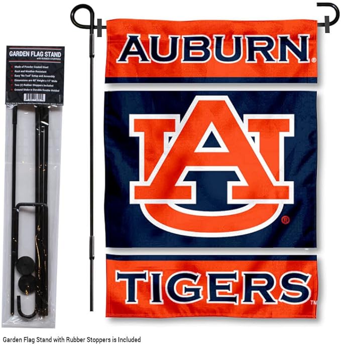 College Flags & Banners Co. Auburn Garden Flag with Stand Holder