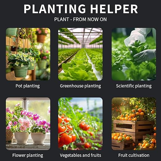 6-in-1 Soil Moisture Meter Digital PH Meter/Soil Moisture/Plant Temperature/Sunlight Intensity, Backlight LCD Display, Soil Test Meter for Garden, Lawn, Plant Care (Blue)