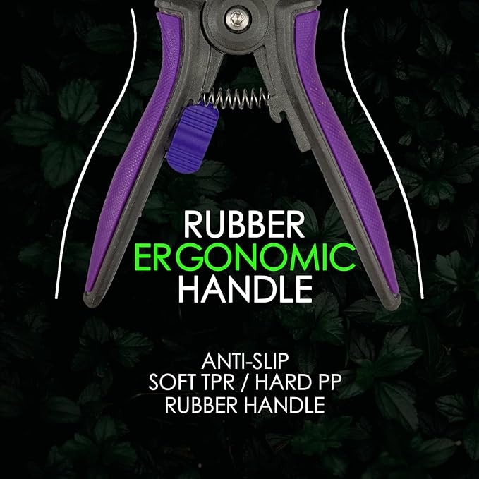 Bud Trimming Scissors Non-stick Resin Resist Blade Micro-Tip Garden Snips 6" Fluorine Coating Garden Scissors Pruning Shear Precision Leaf Stem Sharp Snips Effort-saving