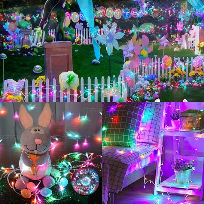 Color Changing Christmas Lights, 175ft 500 LED White & Multicolor Christmas String Lights with Remote, 11 Modes Christmas Twinkle Lights Waterproof for Christmas Party, Garden, Xmas Tree Decorations